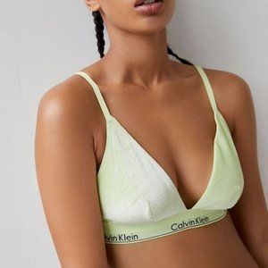 NWT Calvin Klein Crushed Velvet Bralette
